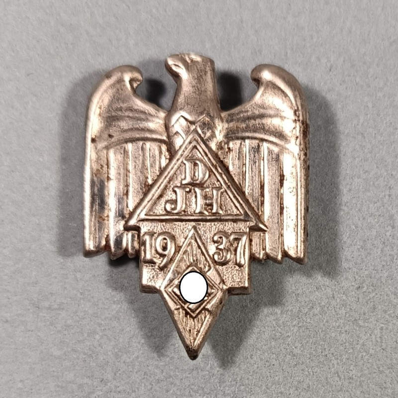 ALLEMAGNE INSIGNE DE JOURNEE DJH DEUTSCHEN HITLERJURGEN 1937 FABRICATION SECONDE GUERRE