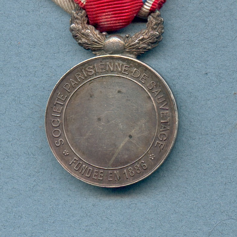 MÉDAILLE SAUVETAGE SOCIÉTÉ DE SAUVETEURS à identifier bronze doré