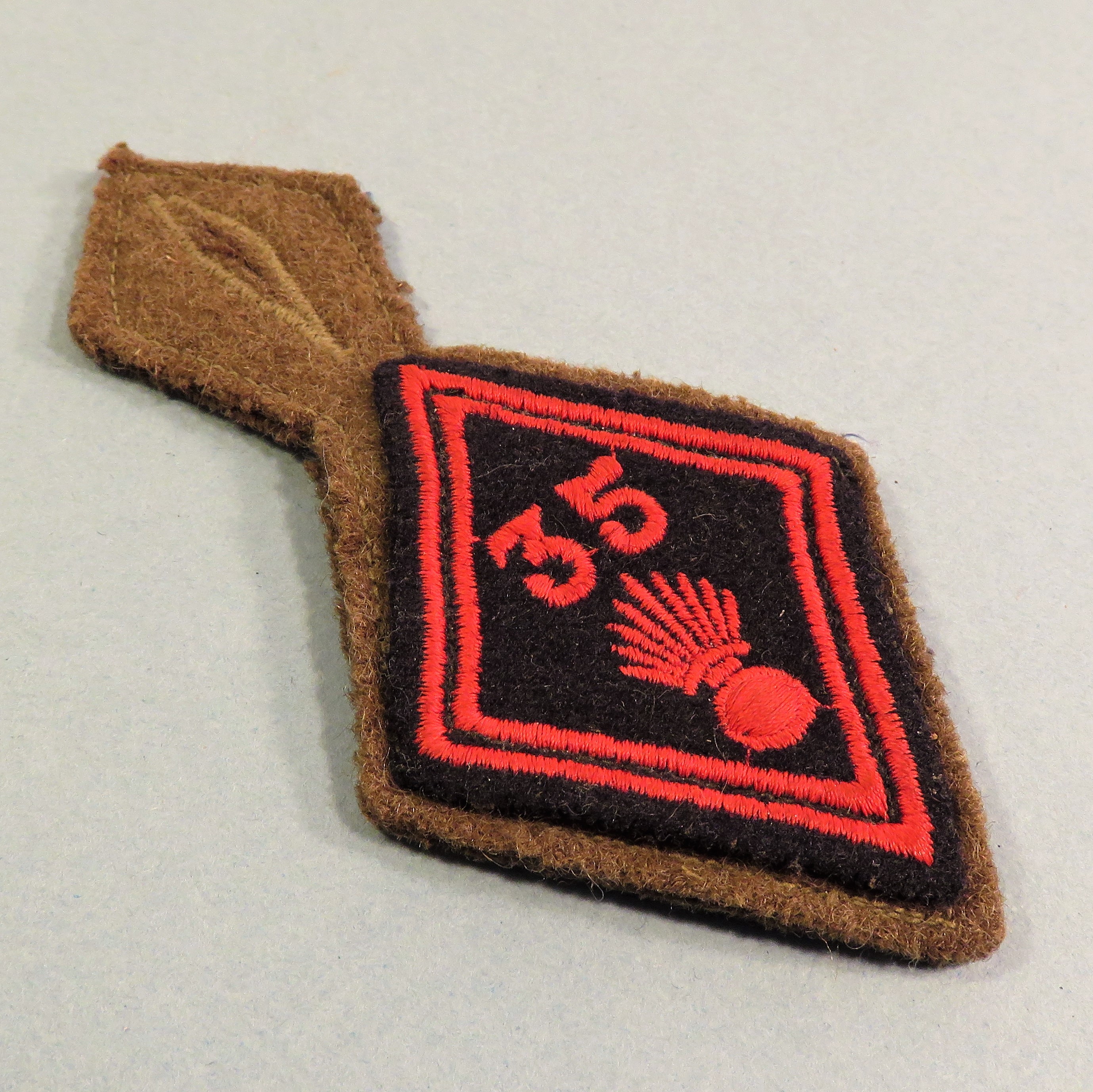 Insigne Armée Française Losange Modèle 1945 - Patch Tissu Original D'occasion