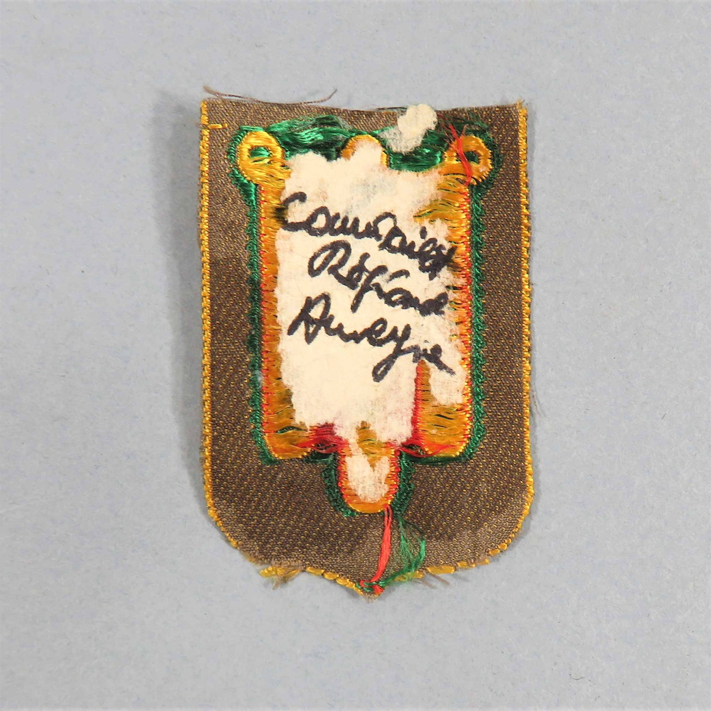 Insigne Tissu Original CJF - Chantiers De La Jeunesse - Groupement 5 Pontgibaud