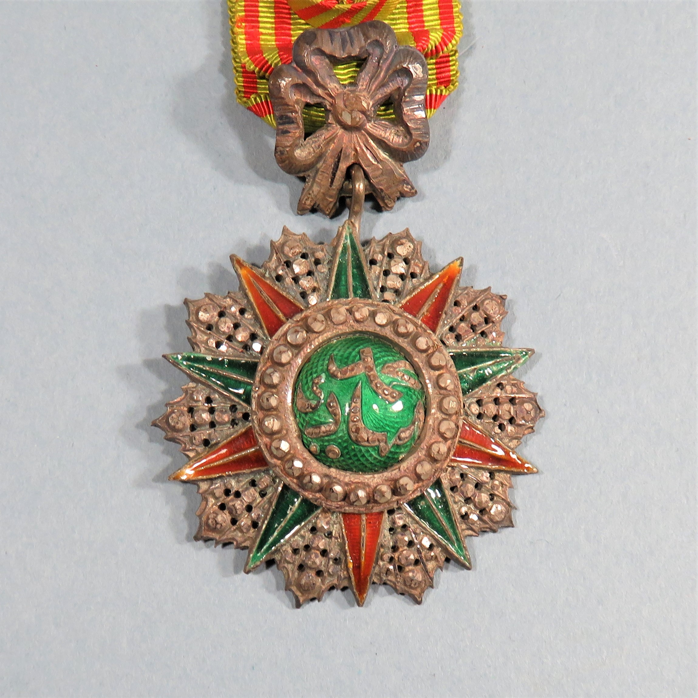 Tunisie Ordre Du Nicham Iftikhar Médaille 1882-1902 Officier Au Chiffre De Ali