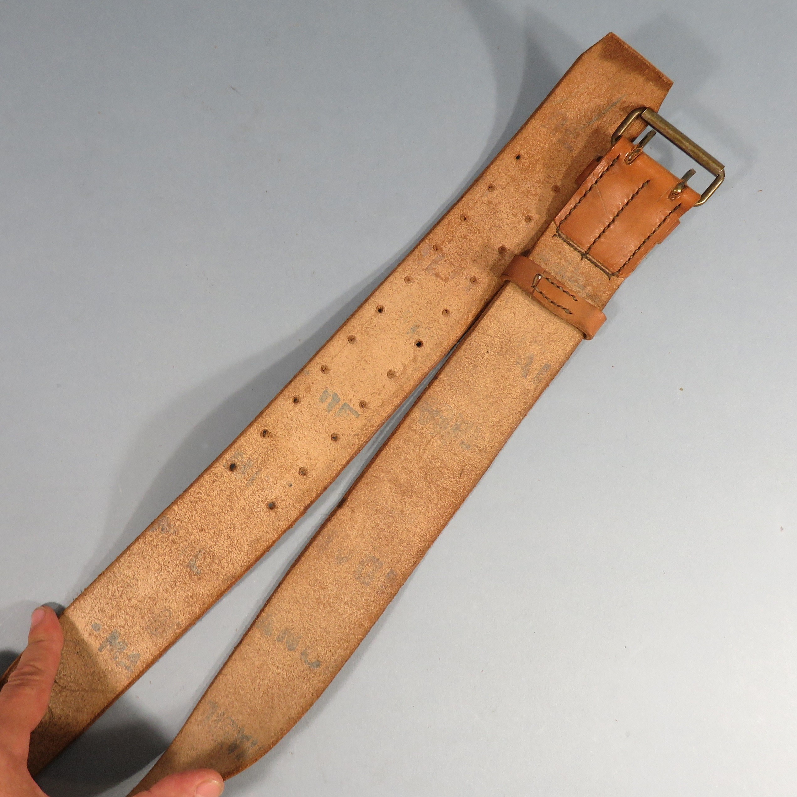 Martingale De Course Devoucoux – Cuir Marron Clair Surélevée – Taille Moyenne NEUF