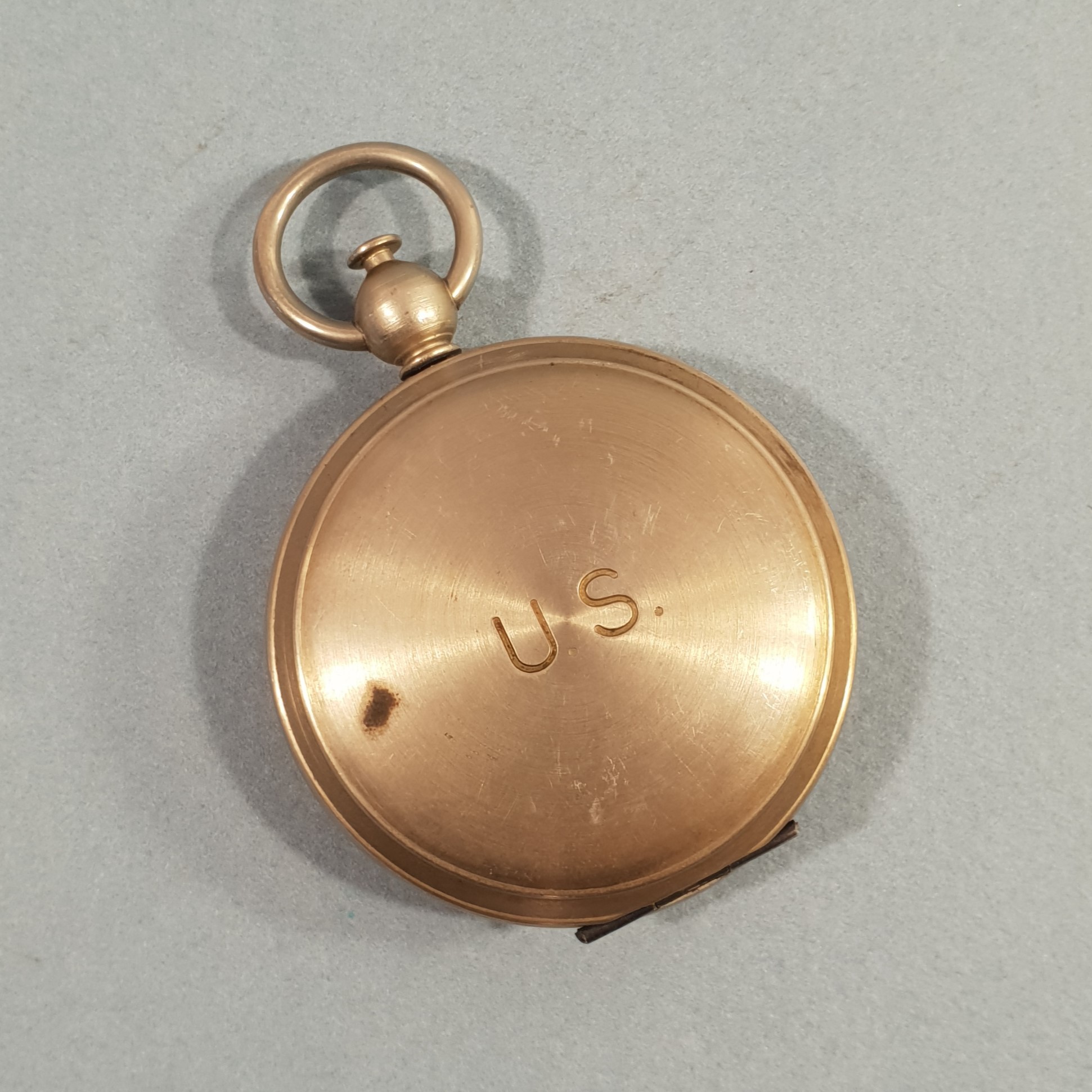 Boussole à Pouce Militaire Britannique WW2 – Laiton Vintage, équipement D'origine 1940